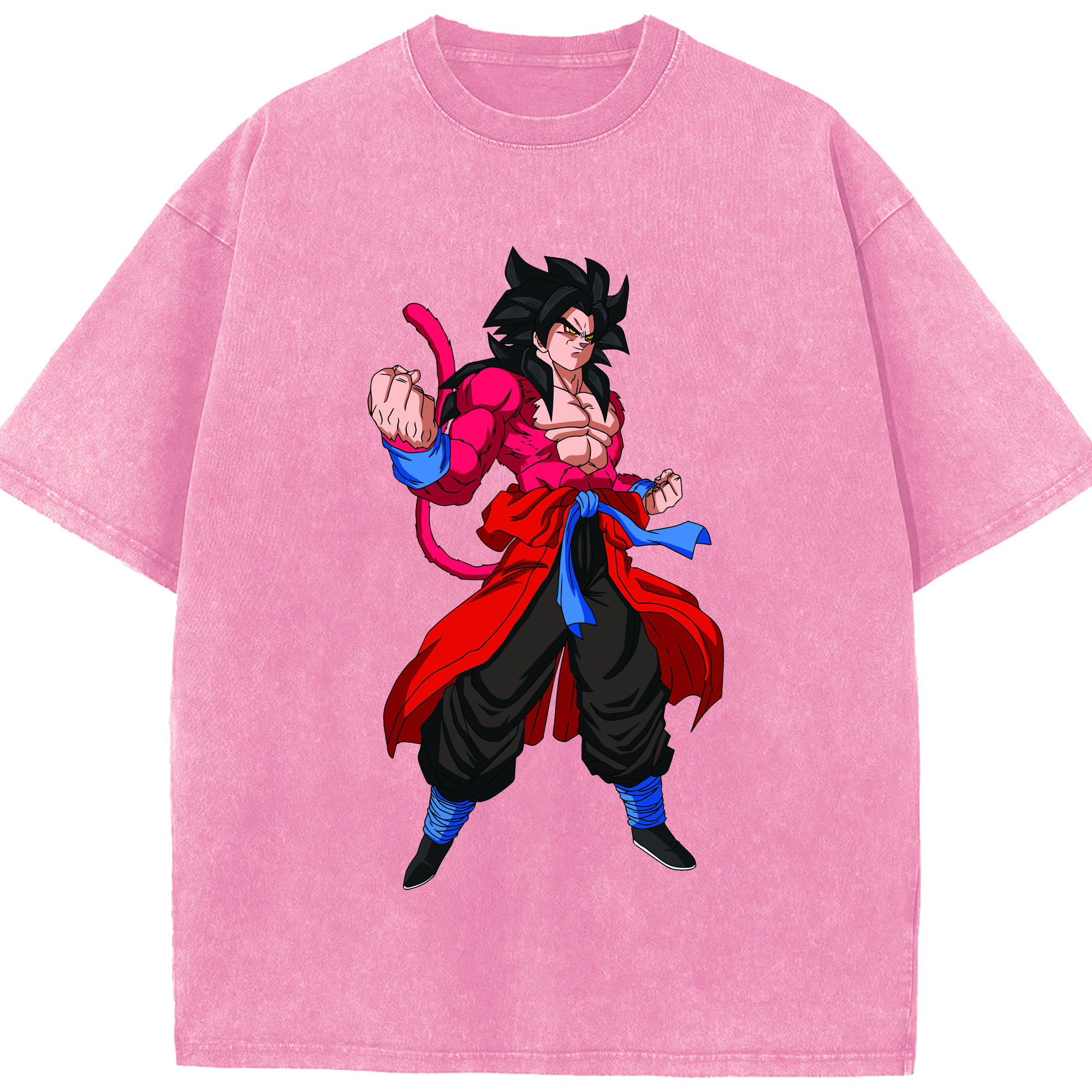 ドラゴンボール 孫悟空（そん ごくう）Son Goku カカロット DRAGON BALL Kakarotto 綿100% ヴィンテージ風 半袖Tシャツ（フロントプリント）